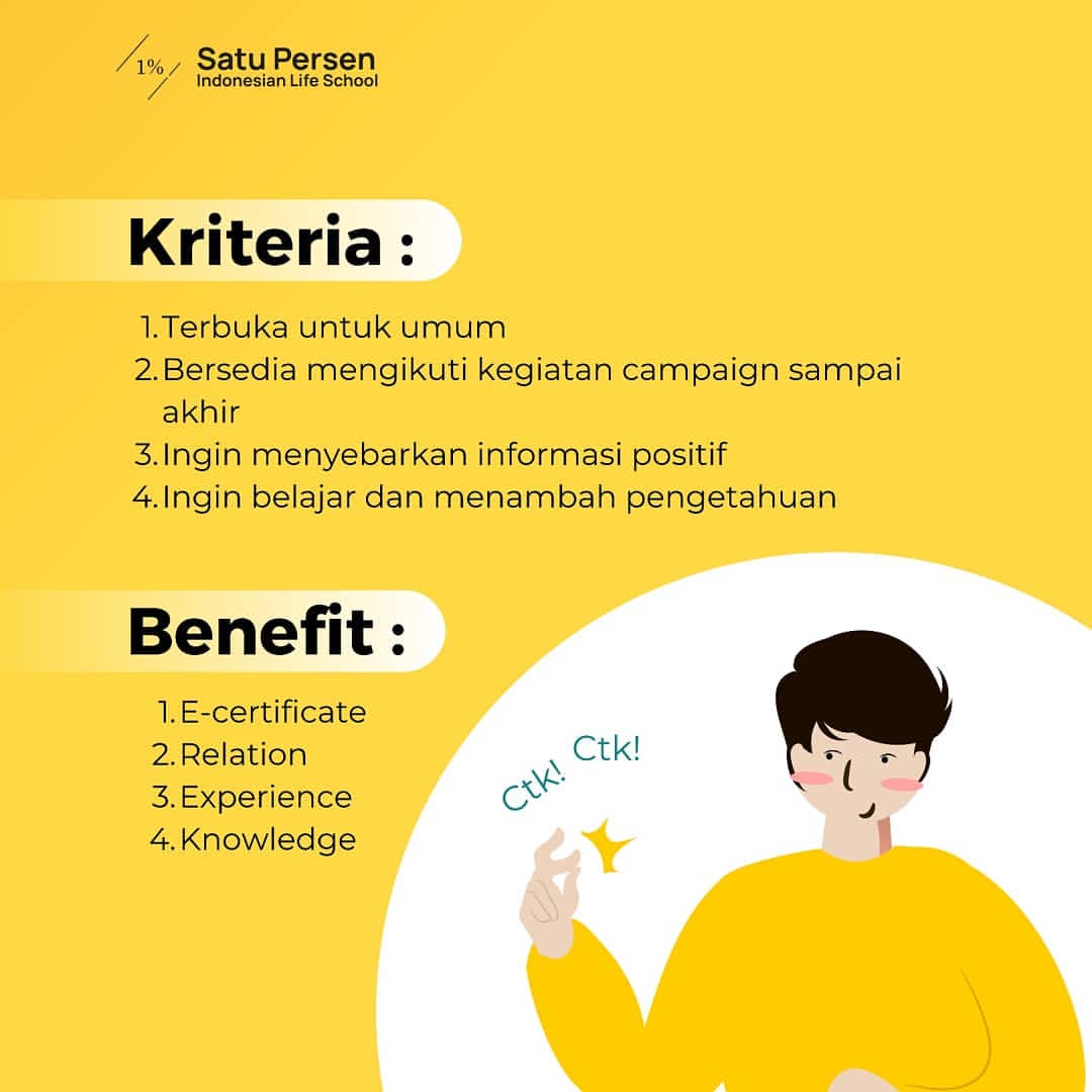 [OPEN RECRUITMENT CAMPAIGN VOLUNTEER]